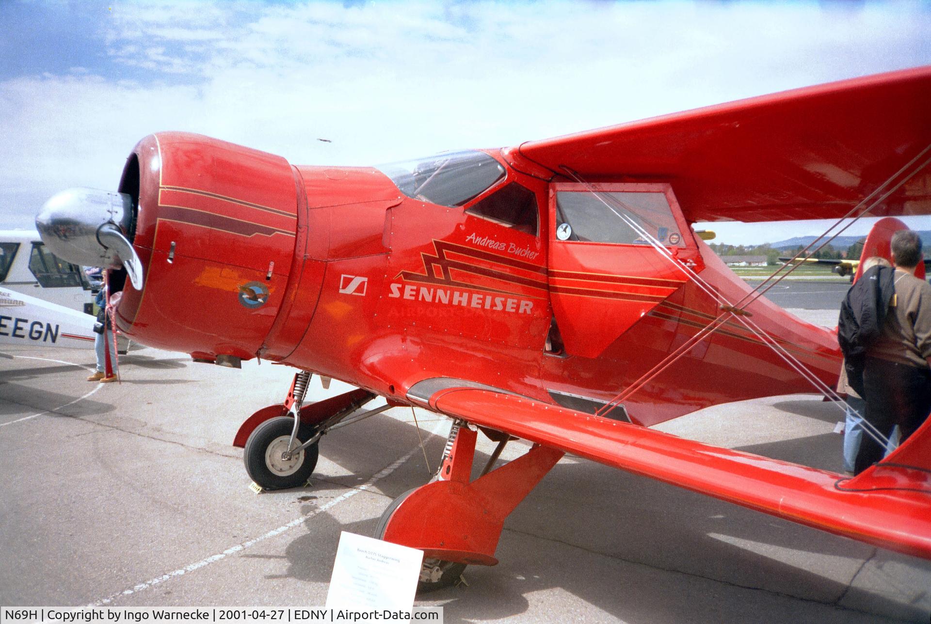 N69H, 1943 Beech D17S Staggerwing C/N 4896, Beechcraft D17S Staggerwing at the AERO 2001, Friedrichshafen