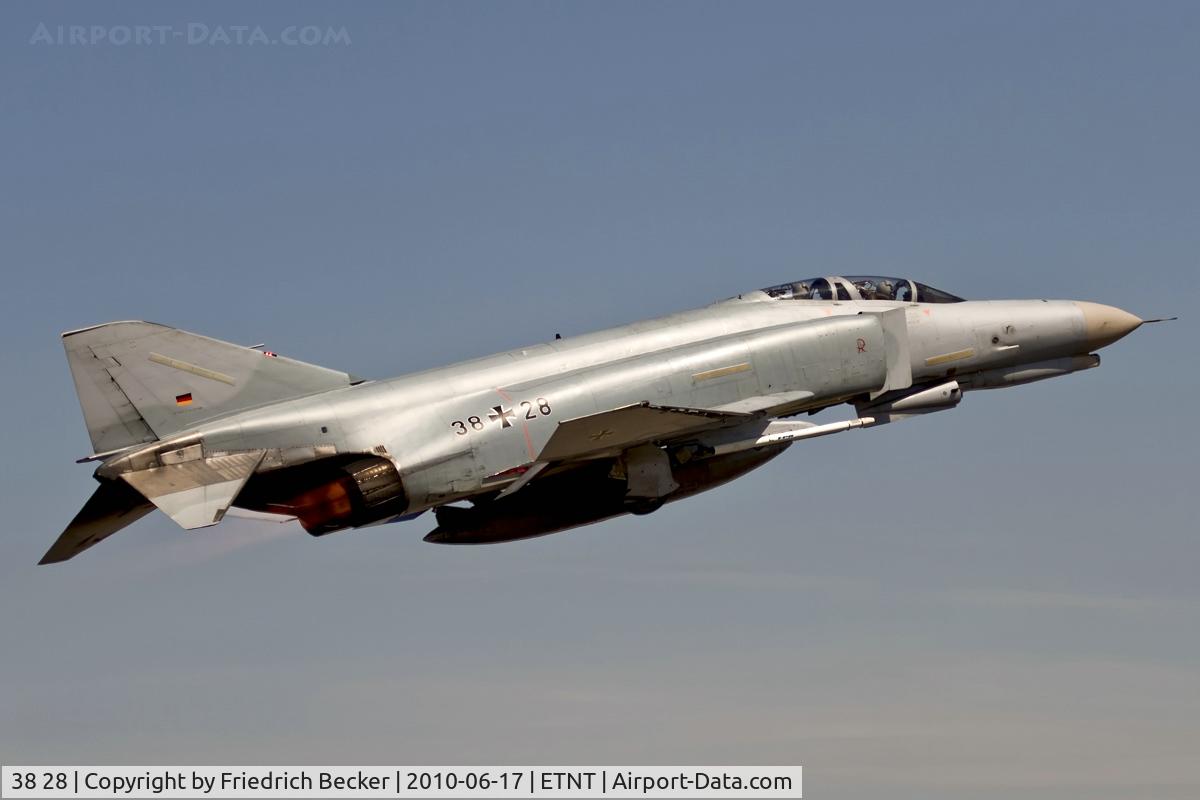 38 28, 1972 McDonnell Douglas F-4F Phantom II C/N 4689, departure from Wittmund