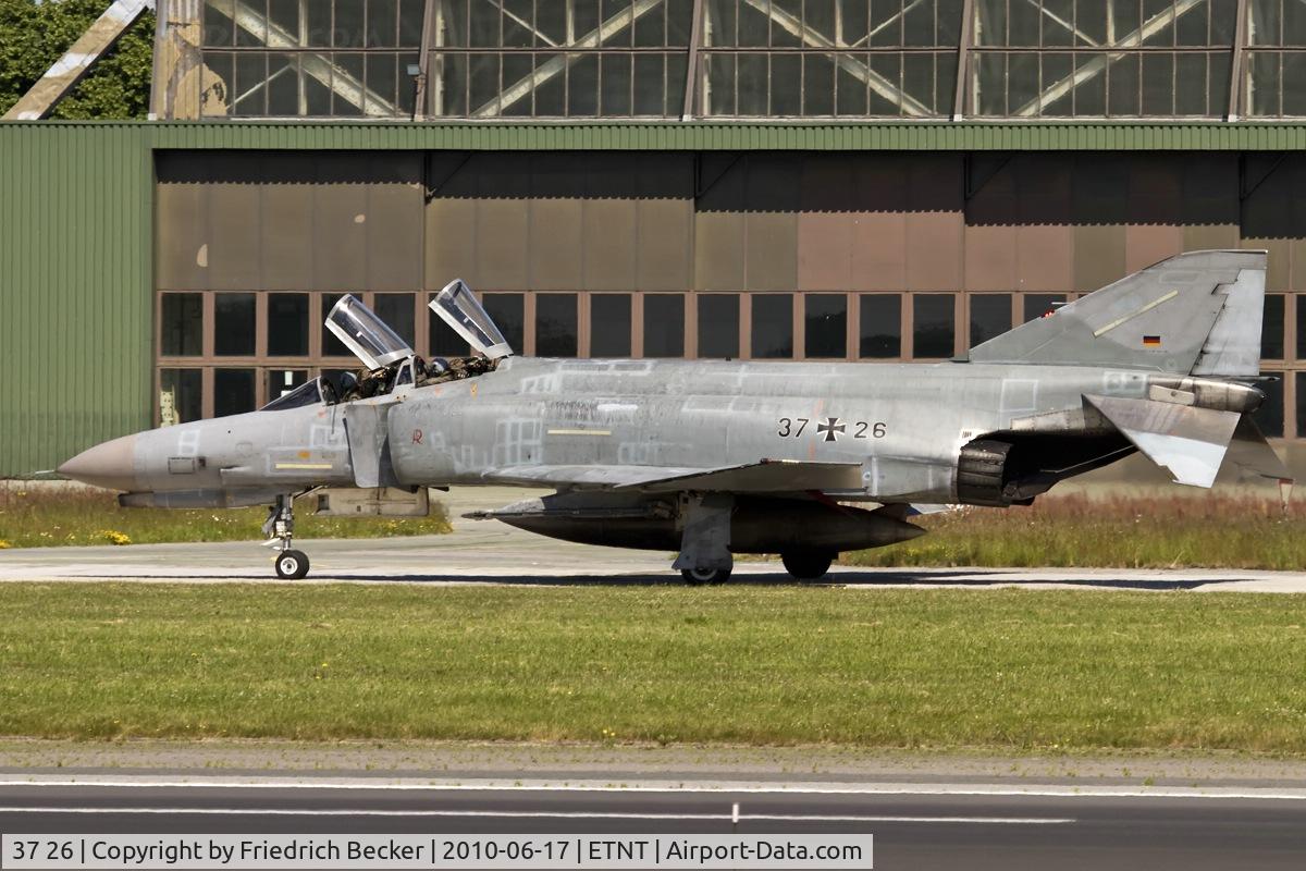 37 26, 1972 McDonnell Douglas F-4F Phantom II C/N 4413, taxying at Wittmund