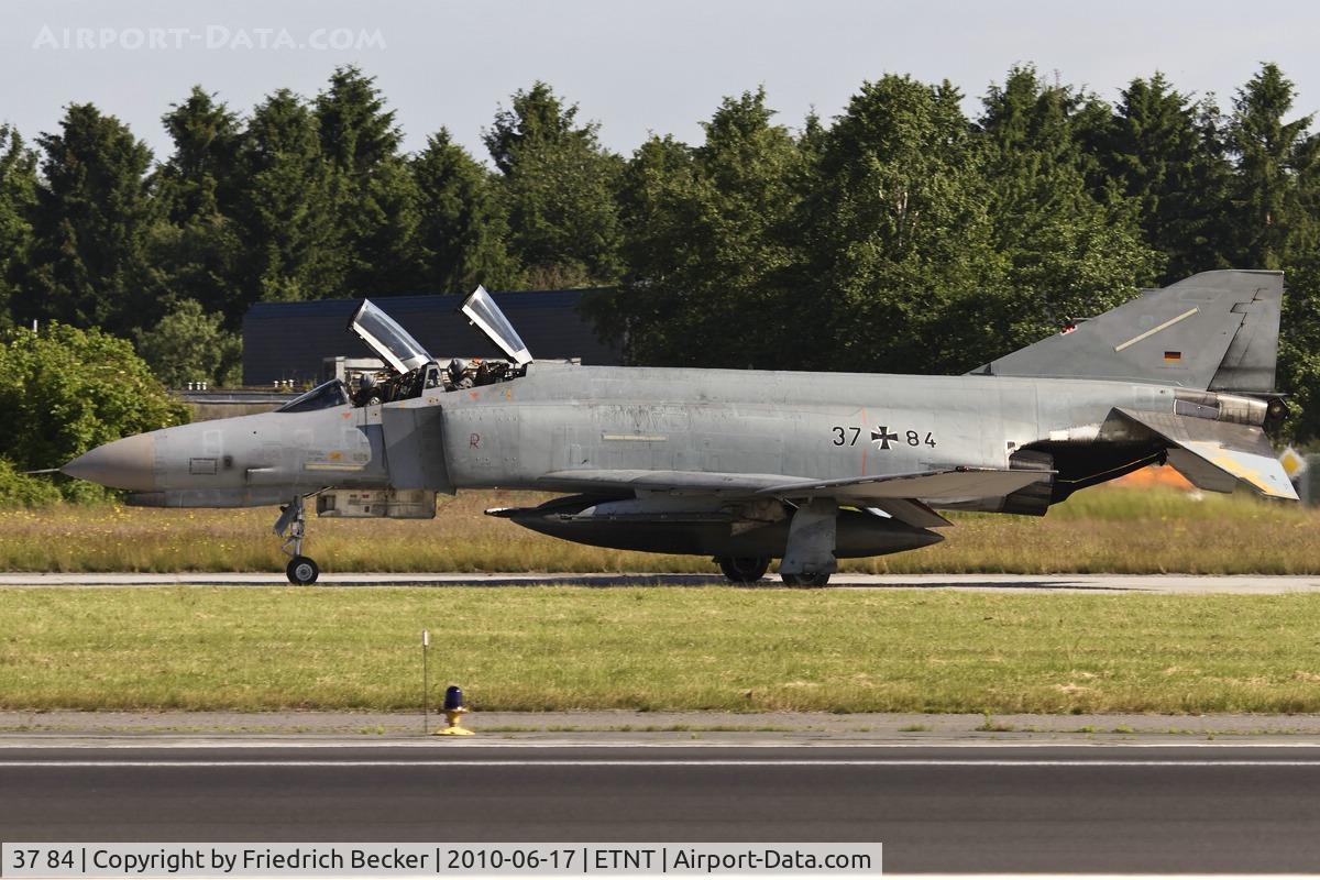 37 84, 1972 McDonnell Douglas F-4F Phantom II C/N 4559, taxying at Wittmund