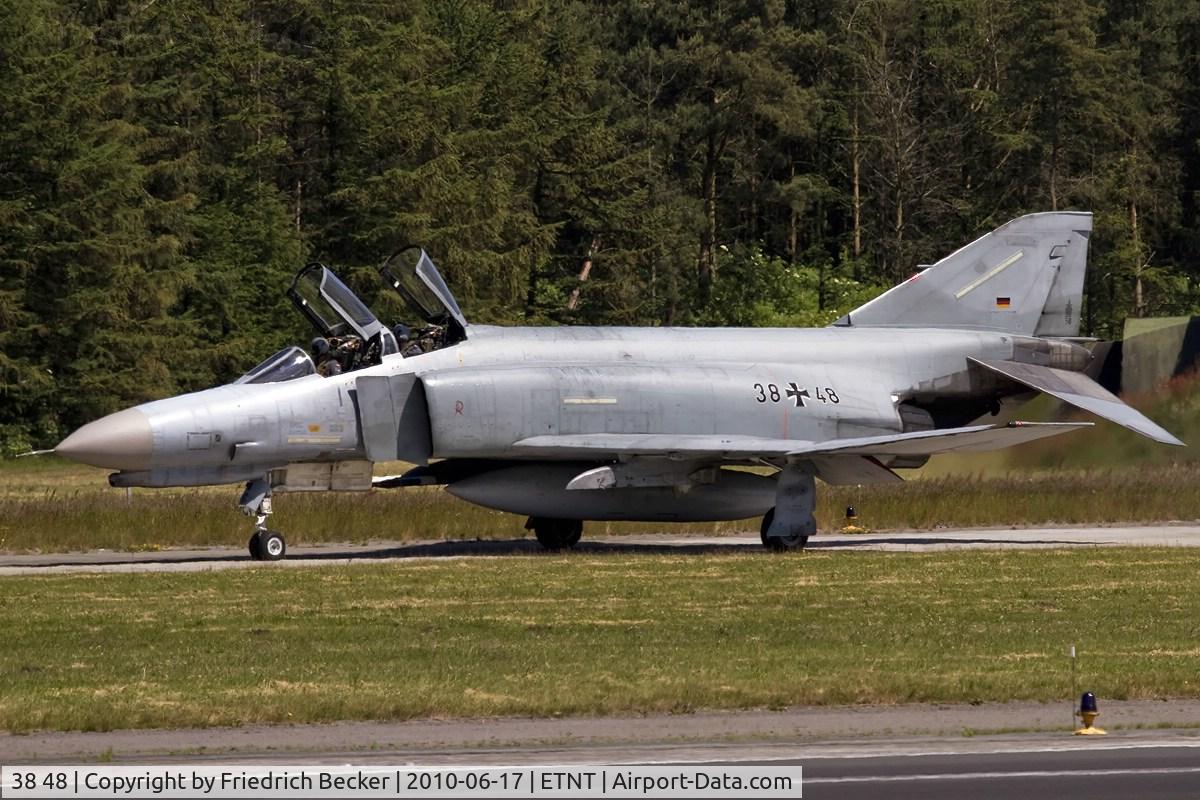 38 48, 1972 McDonnell Douglas F-4F Phantom II C/N 4747, taxying at Wittmund