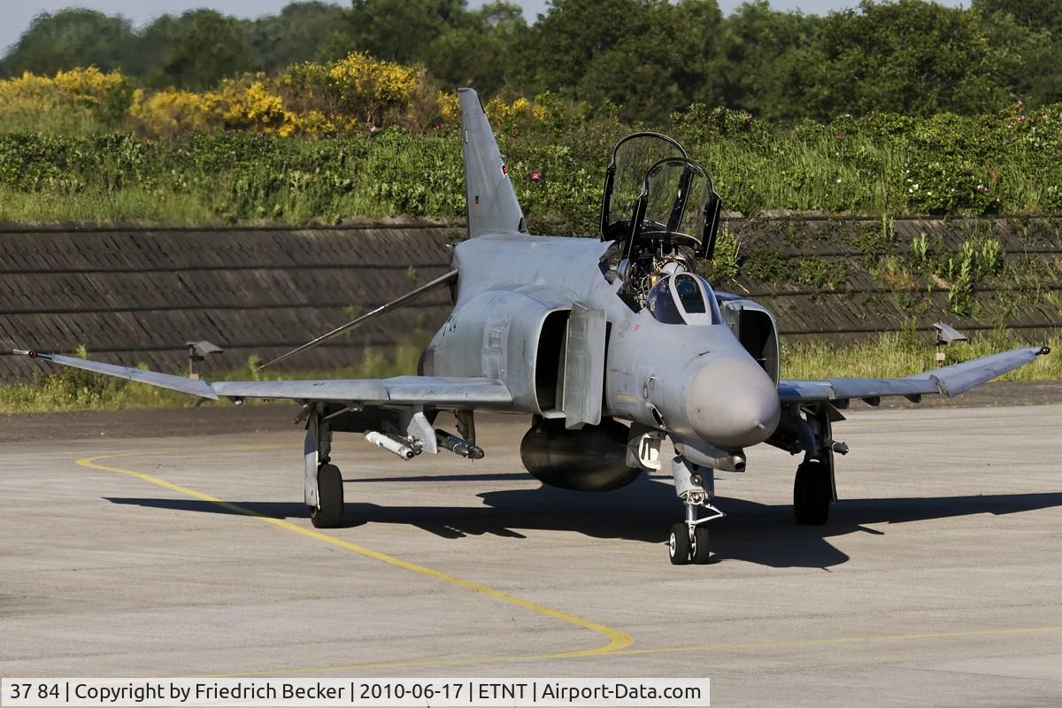 37 84, 1972 McDonnell Douglas F-4F Phantom II C/N 4559, taxying at Wittmund