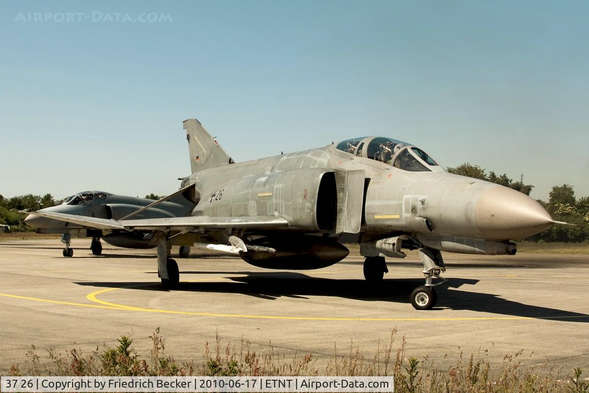37 26, 1972 McDonnell Douglas F-4F Phantom II C/N 4413, taxying at Wittmund