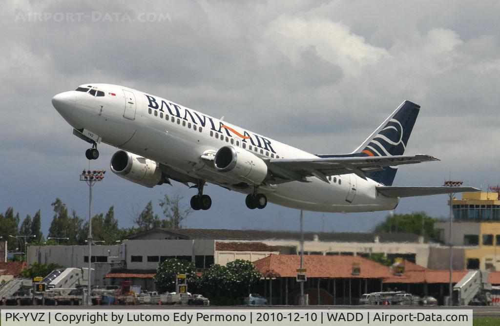 PK-YVZ, 1986 Boeing 737-3B7 C/N 23317, Batavia Air
