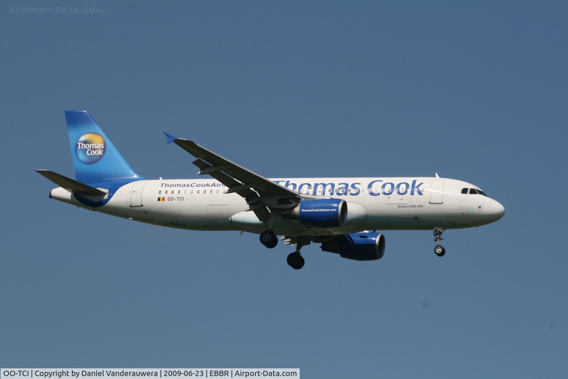OO-TCI, 2003 Airbus A320-214 C/N 1975, Flight FQ2237 is descending to RWY 02