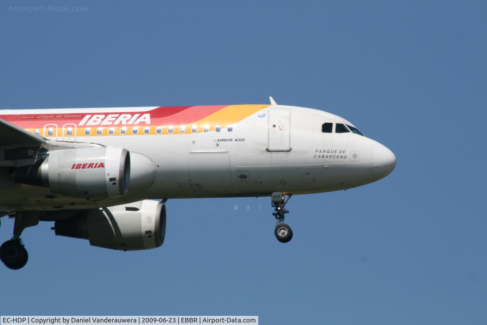 EC-HDP, 1999 Airbus A320-214 C/N 1101, Arrival of flight IB3206 to RWY 02