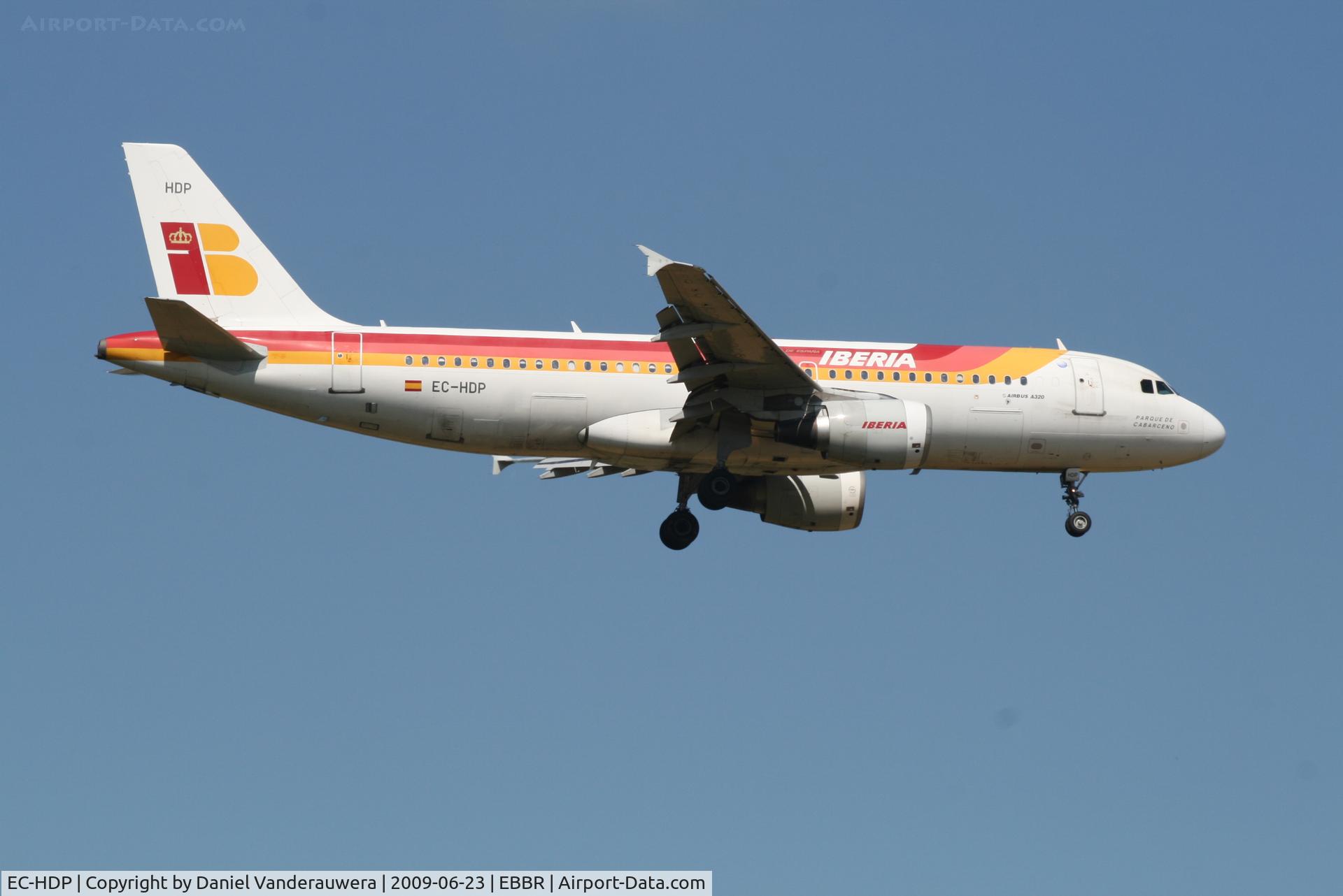 EC-HDP, 1999 Airbus A320-214 C/N 1101, Flight IB3206 is descending to RWY 02