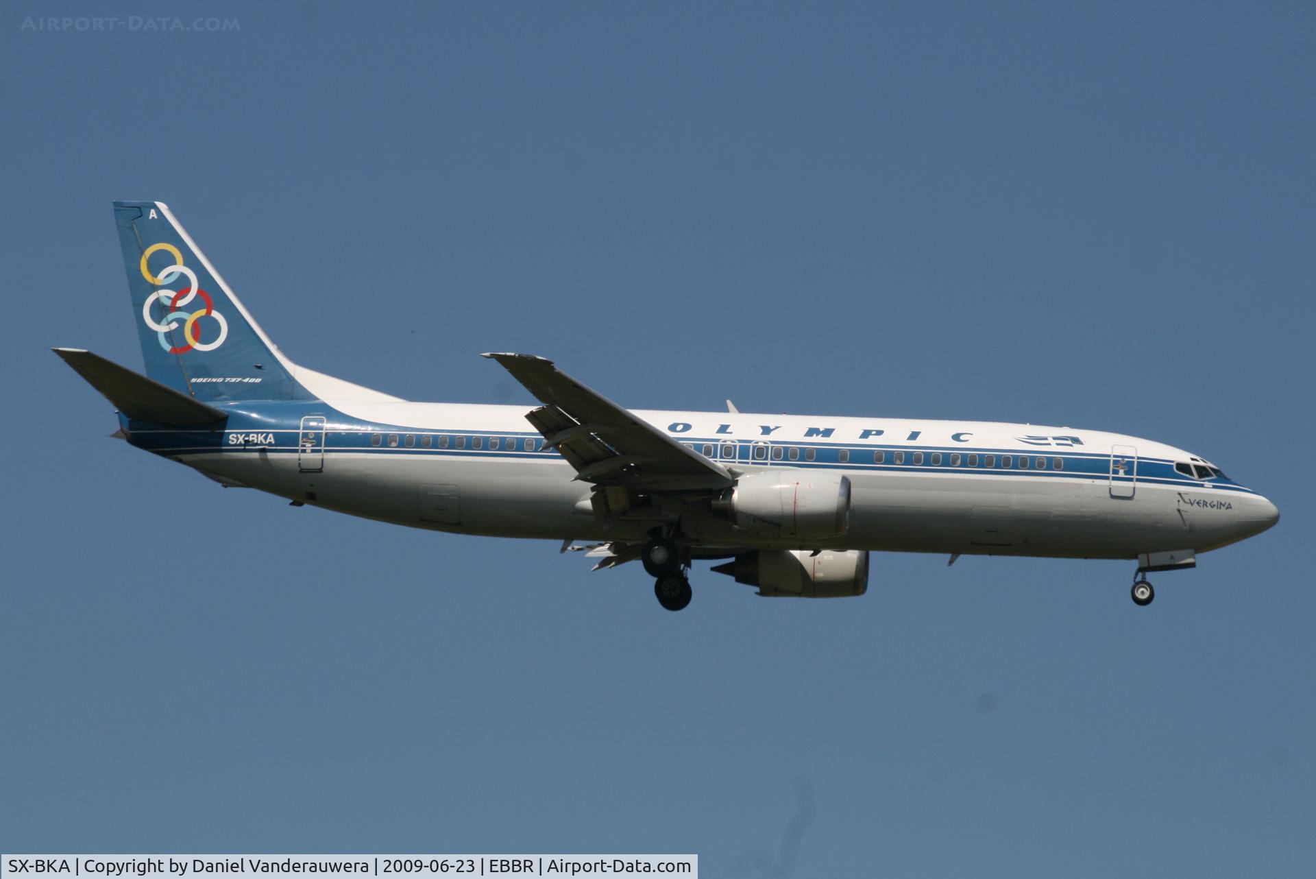 SX-BKA, 1991 Boeing 737-484 C/N 25313, Arrival of flight OA145 to RWY 02