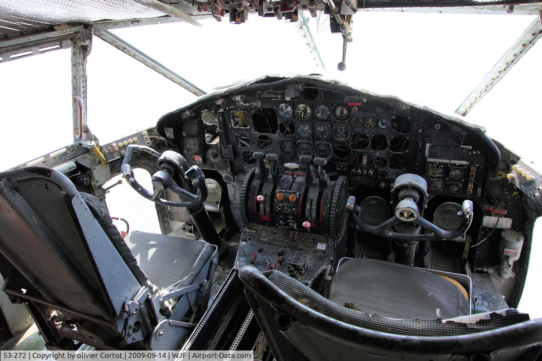 53-272, 1953 Boeing KC-97L Stratofreighter C/N 17054, view of the cockpit