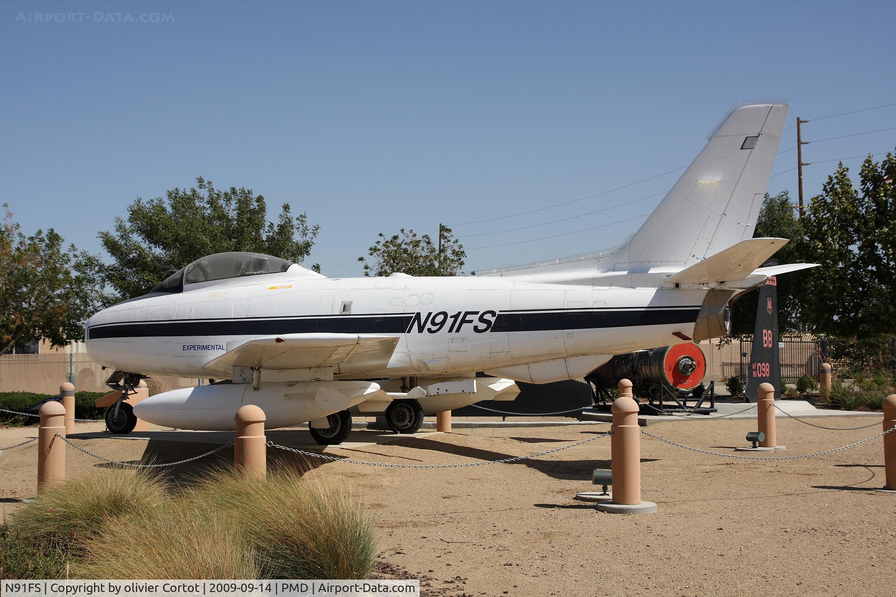 N91FS, 1954 Canadair F-86 MK.5 Sabre C/N 1021, Joe davis airpark, nice place for a picnic !