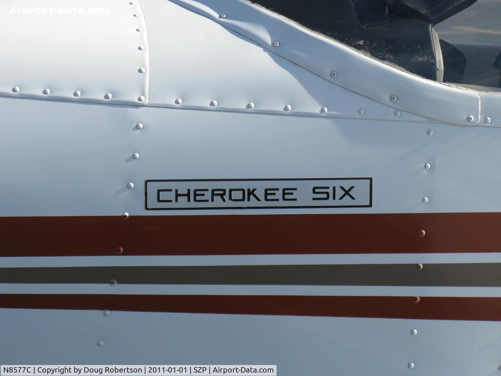 N8577C, 1976 Piper PA-32-300 Cherokee Six Cherokee Six C/N 32-7740001, 1976 Piper PA-32-300 CHEROKEE SIX, Lycoming TIO-540 310 Hp Turbo upgrade, logo