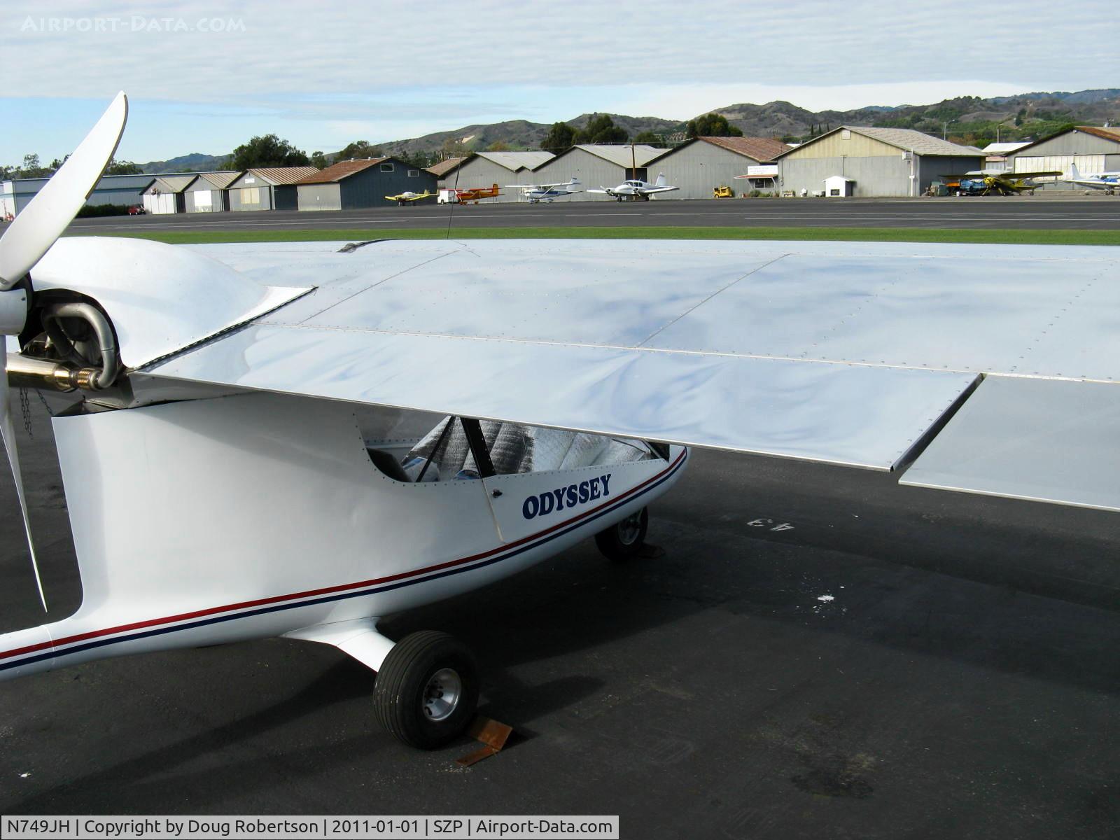 N749JH, 2008 Earthstar Odyssey C/N 61008, 2008 Caston/Caston Earthstar ODYSSEY, HKS 700E 2 cylinder 4 stroke 60 Hp pusher, large flaps