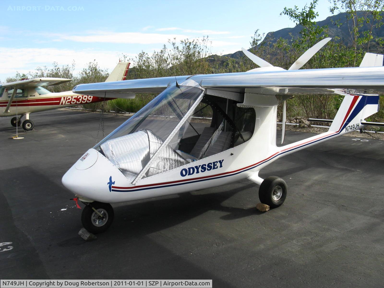 N749JH, 2008 Earthstar Odyssey C/N 61008, 2008 Caston/Caston Earthstar ODYSSEY, HKS 700E 2 cylinder 4 stroke 60 Hp pusher, two-place side by side, fixed tri-gear, Ultralight Registered Experimental class