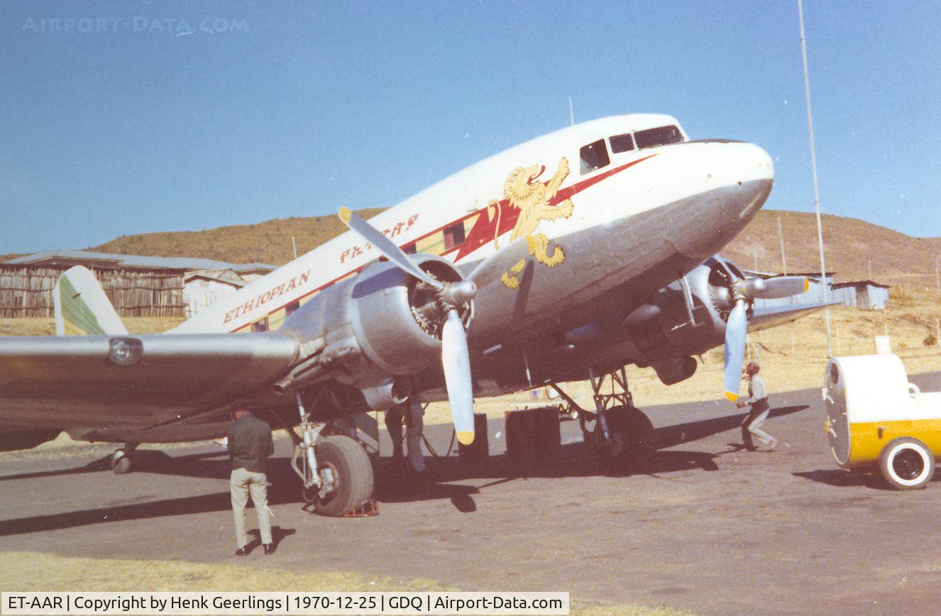 ET-AAR, Douglas C-47A-30-DL Skytrain C/N 9465, Ethiopian Airlines , Gondar Airport