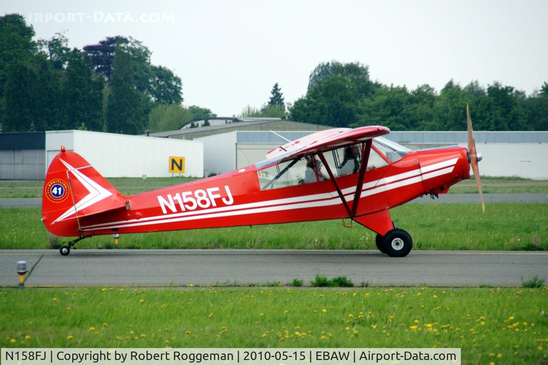 N158FJ, 1965 Piper PA-18-150 Super Cub C/N 18-8312, Taxiing in.