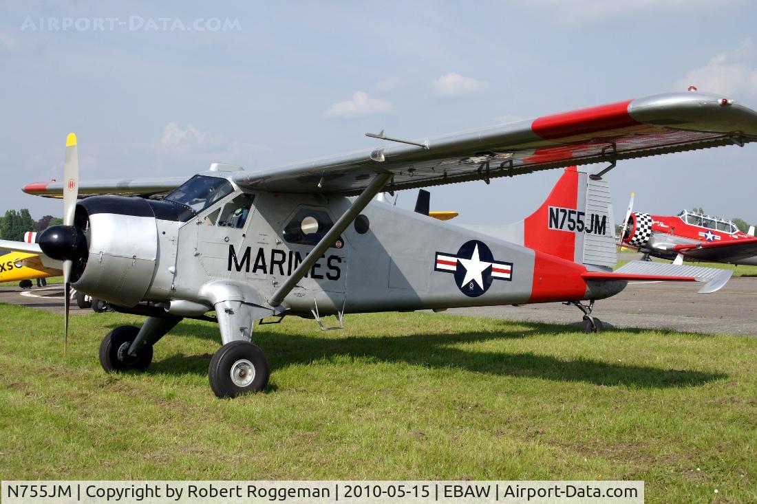 N755JM, 1957 De Havilland Canada U-6A Beaver C/N 1143, Fly in.