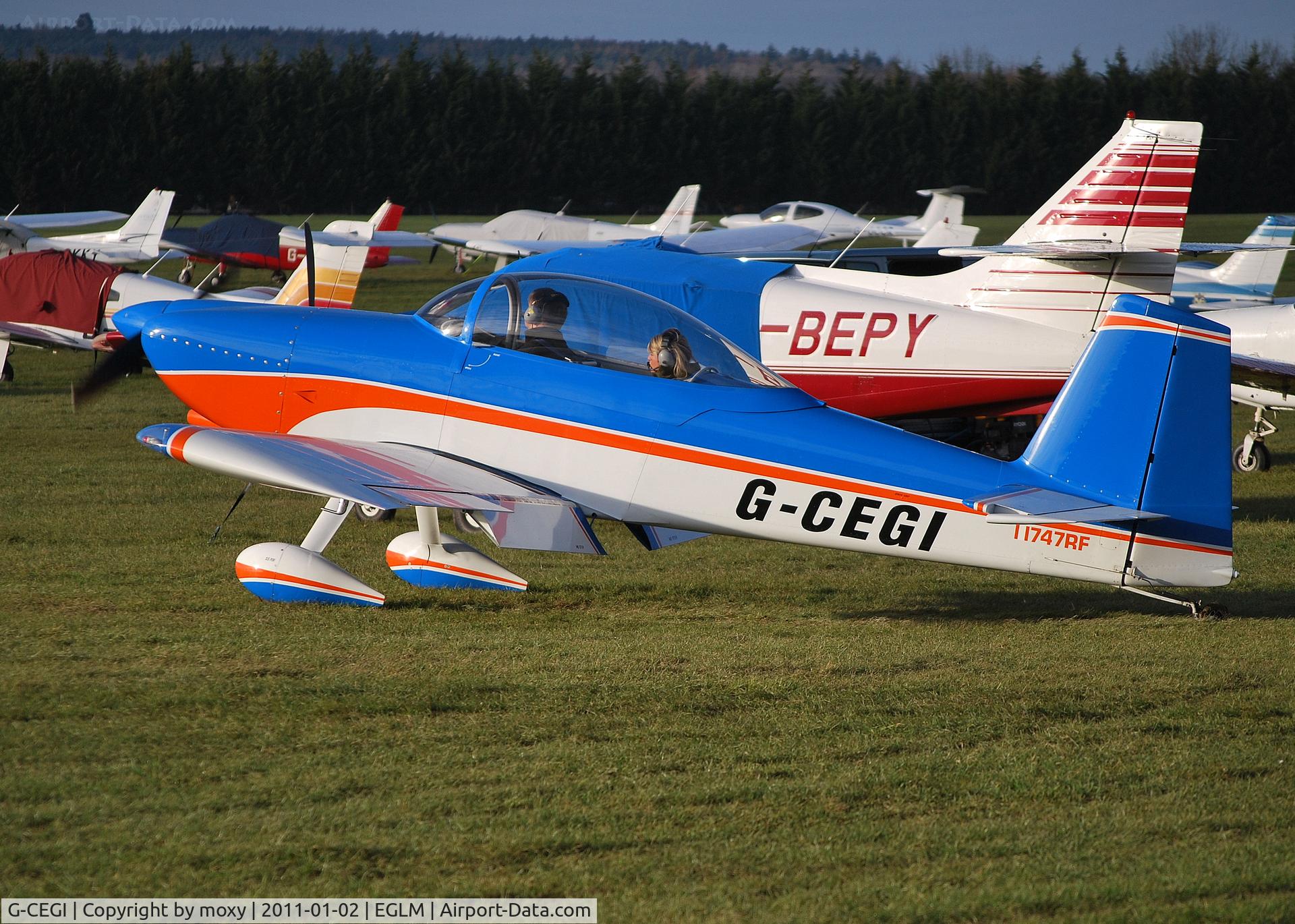 G-CEGI, 2003 Van's RV-8 C/N 81480, Vans RV-8 ex N747RF at White Waltham