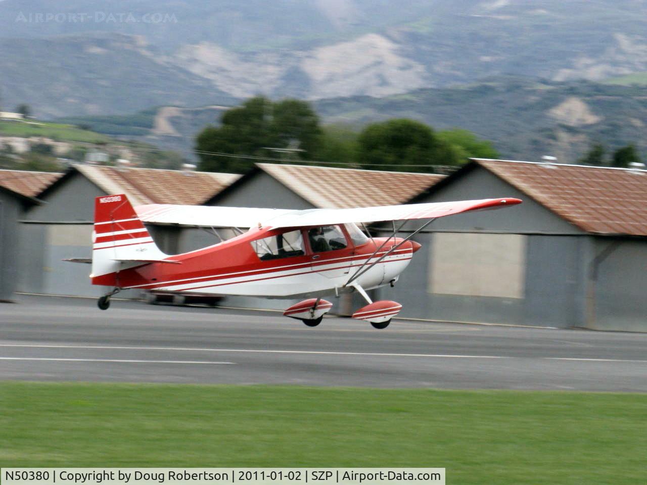 N50380, 1979 Bellanca 7ECA Citabria Citabria C/N 1291-79, 1979 Bellanca 7ECA CITABRIA, Lycoming O-235 115 Hp, landing Rwy 04