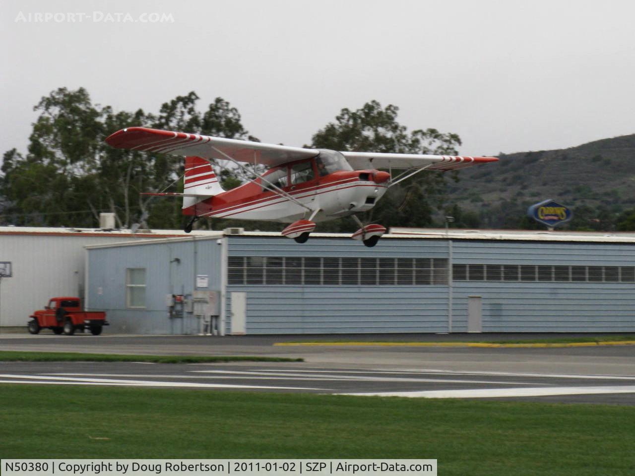 N50380, 1979 Bellanca 7ECA Citabria Citabria C/N 1291-79, 1979 Bellanca 7ECA CITABRIA, Lycoming O-235 115 Hp, landing Rwy 04