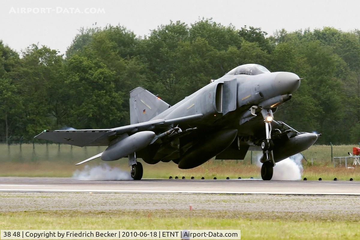38 48, 1972 McDonnell Douglas F-4F Phantom II C/N 4747, touchdown