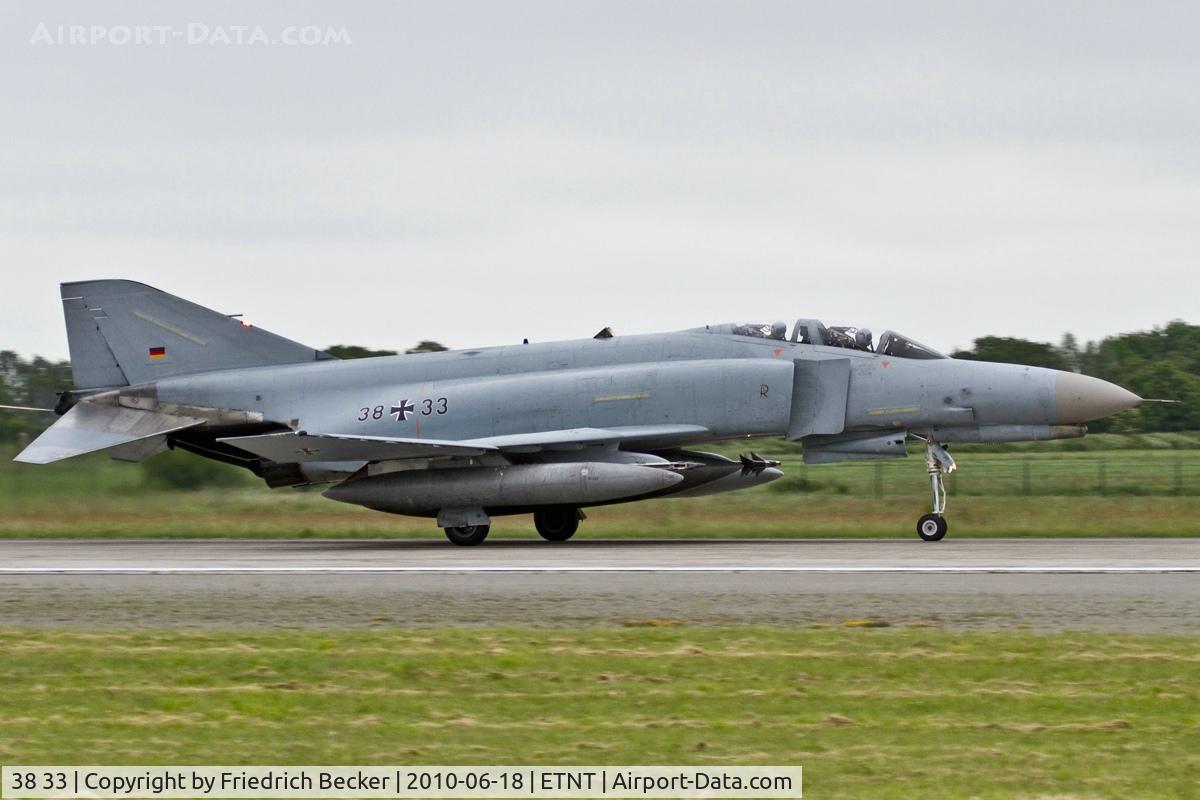 38 33, 1972 McDonnell Douglas F-4F Phantom II C/N 4704, touchdown