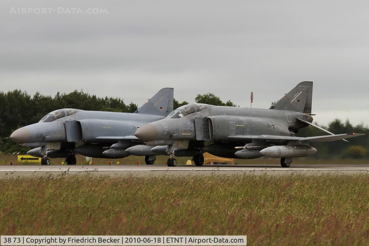 38 73, 1972 McDonnell Douglas F-4F Phantom II C/N 4791, line up for departure