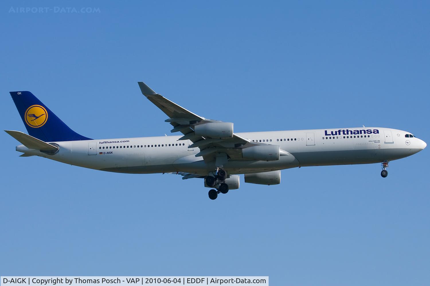 D-AIGK, 1994 Airbus A340-311 C/N 056, Lufthansa