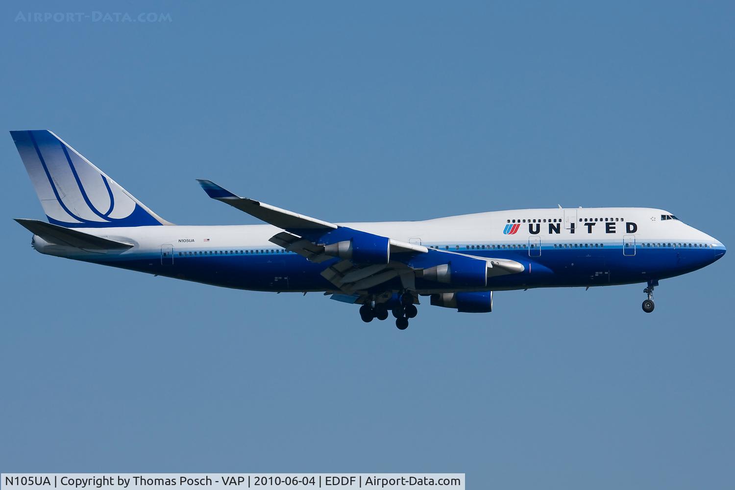 N105UA, 1994 Boeing 747-451 C/N 26473, United Airlines