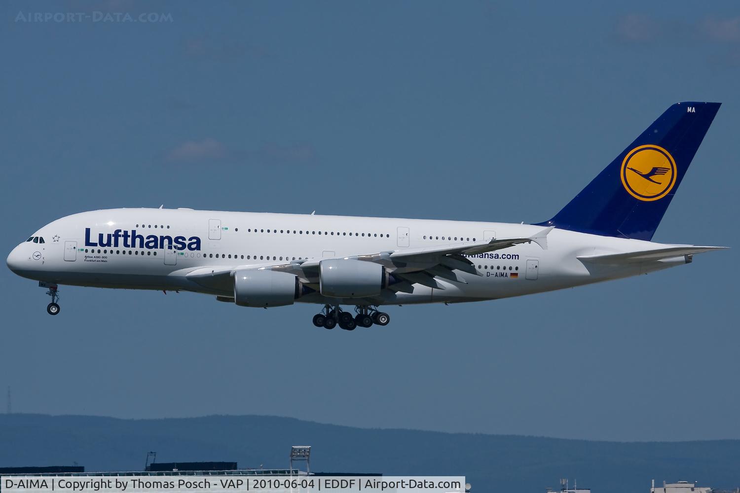 D-AIMA, 2010 Airbus A380-841 C/N 038, Lufthansa