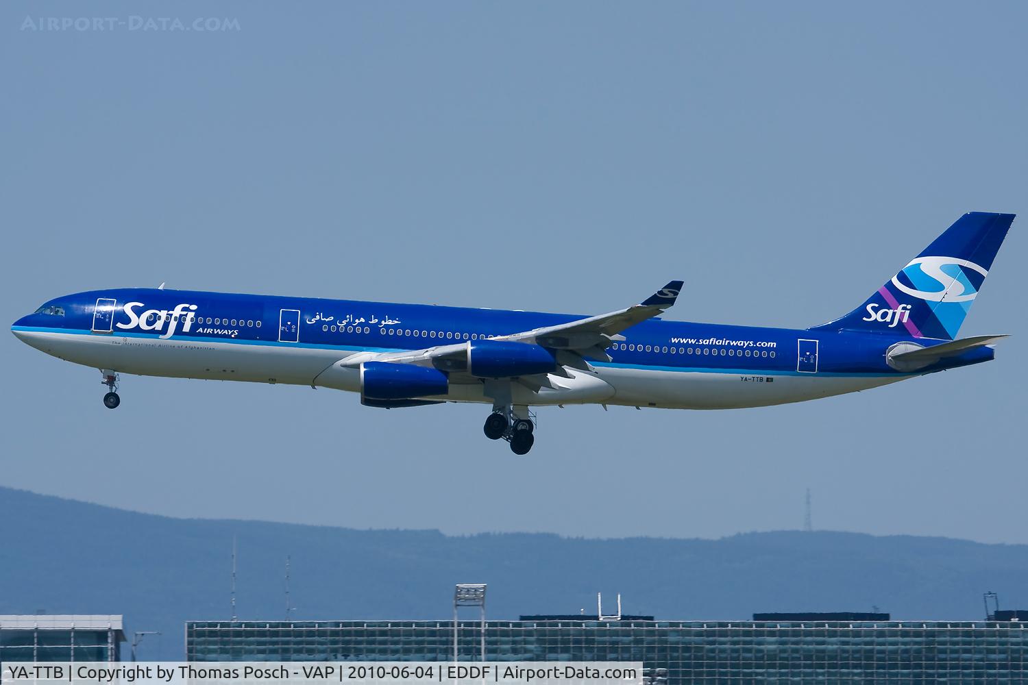 YA-TTB, 1993 Airbus A340-311 C/N 015, Safi Airways