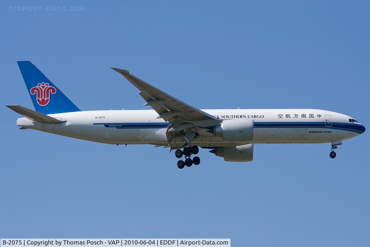 B-2075, 2009 Boeing 777-F1B C/N 37312, China Southern Airlines
