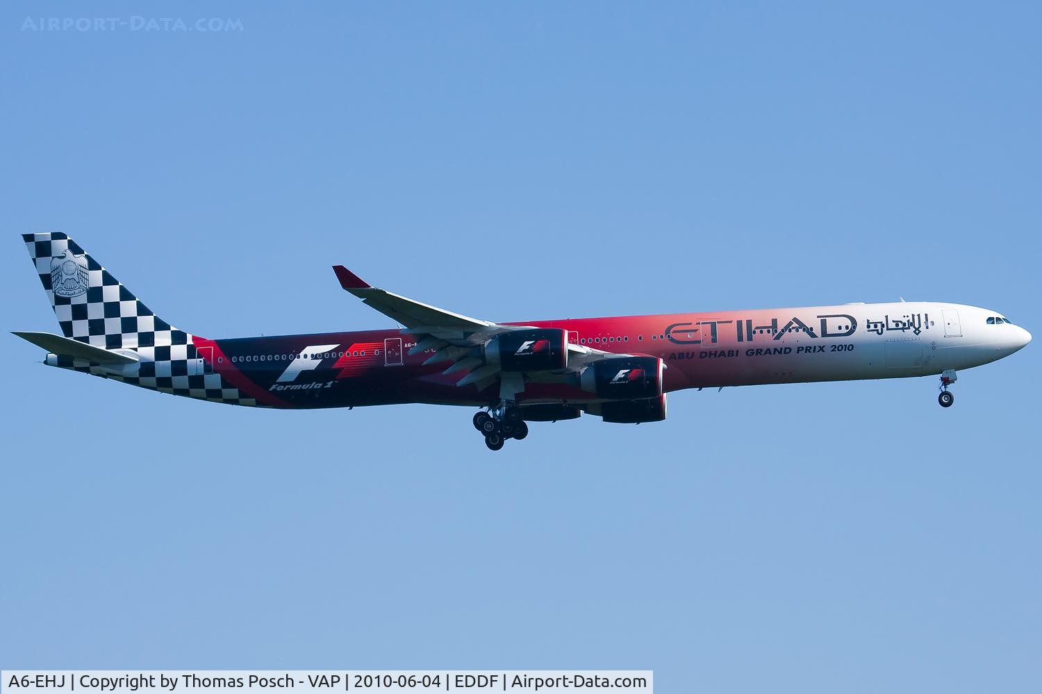 A6-EHJ, 2008 Airbus A340-642X C/N 933, Etihad Airways