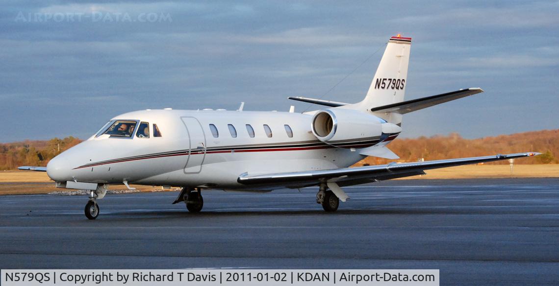 N579QS, 2008 Cessna 560XL Citation XLS C/N 560-5773, 2008 Cessna Citation 560 XL in Danville Regional Airport..