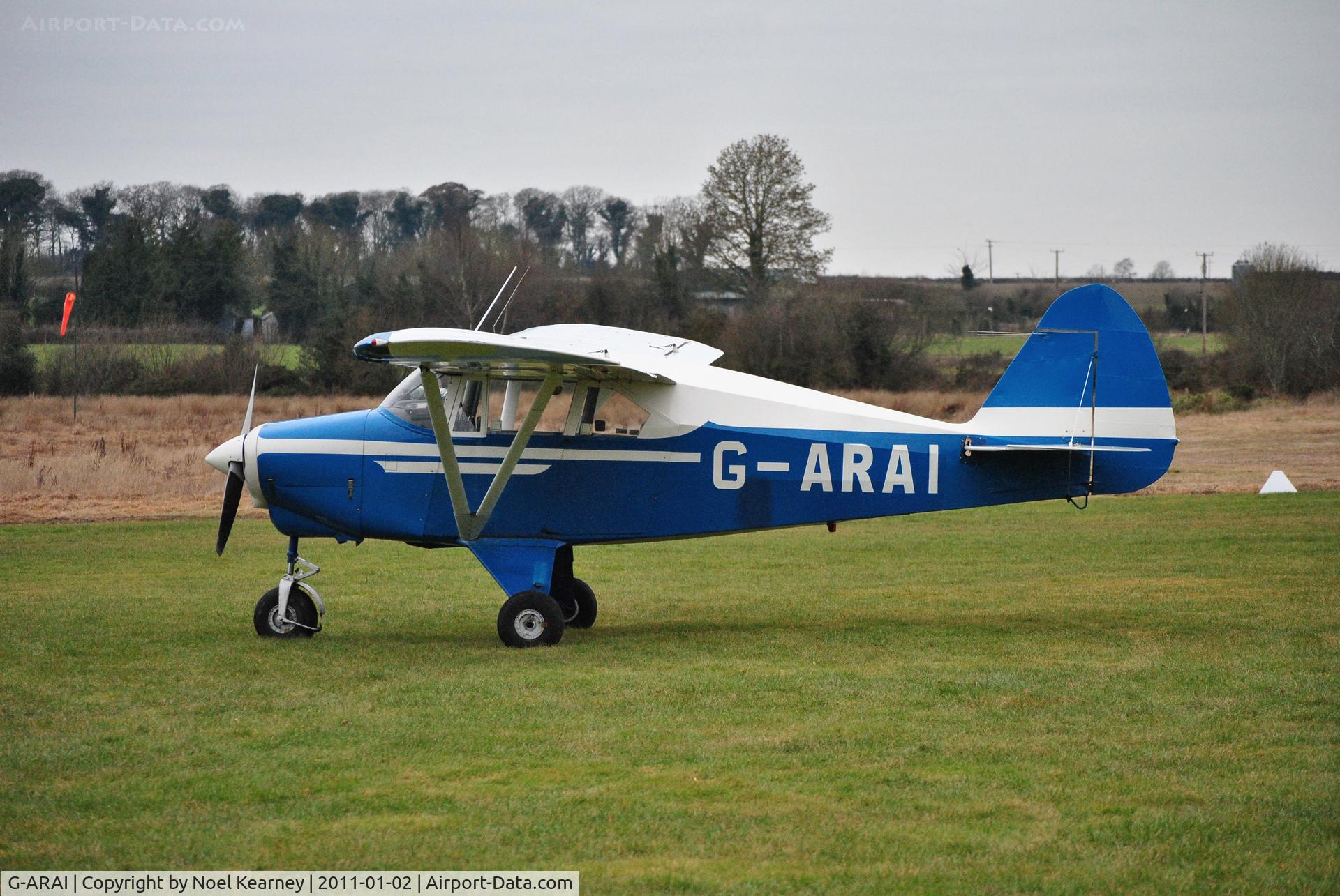 G-ARAI, 1960 Piper PA-22-160 Tri Pacer C/N 22-7421, Photographed at Limetree Airfield at the New Year Fly-in.