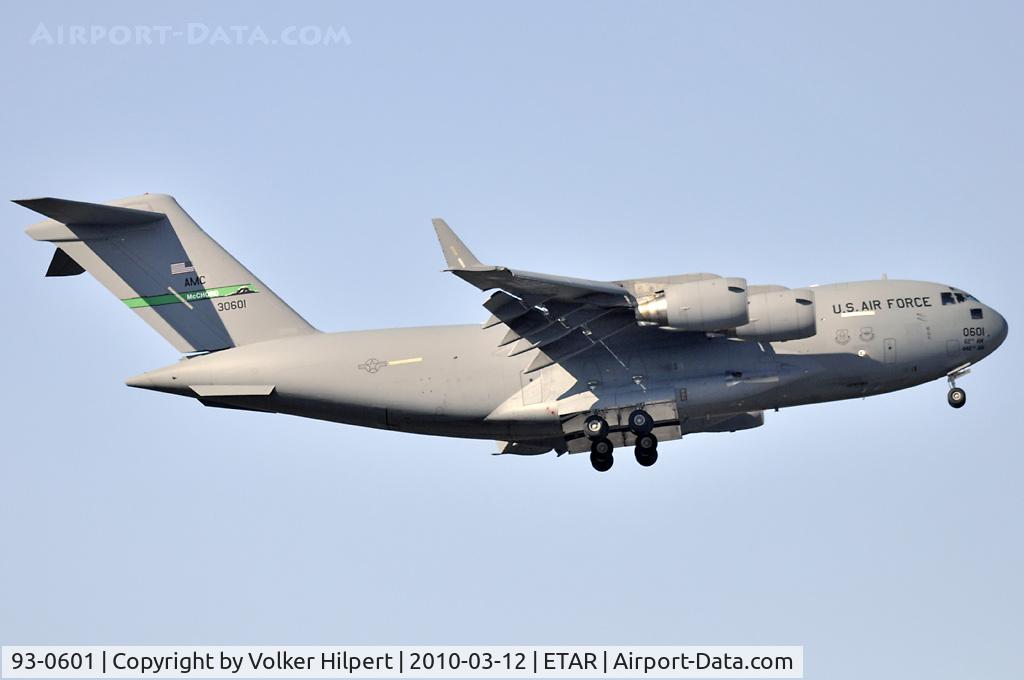 93-0601, 1993 McDonnell Douglas C-17A Globemaster III C/N 50021, at rms