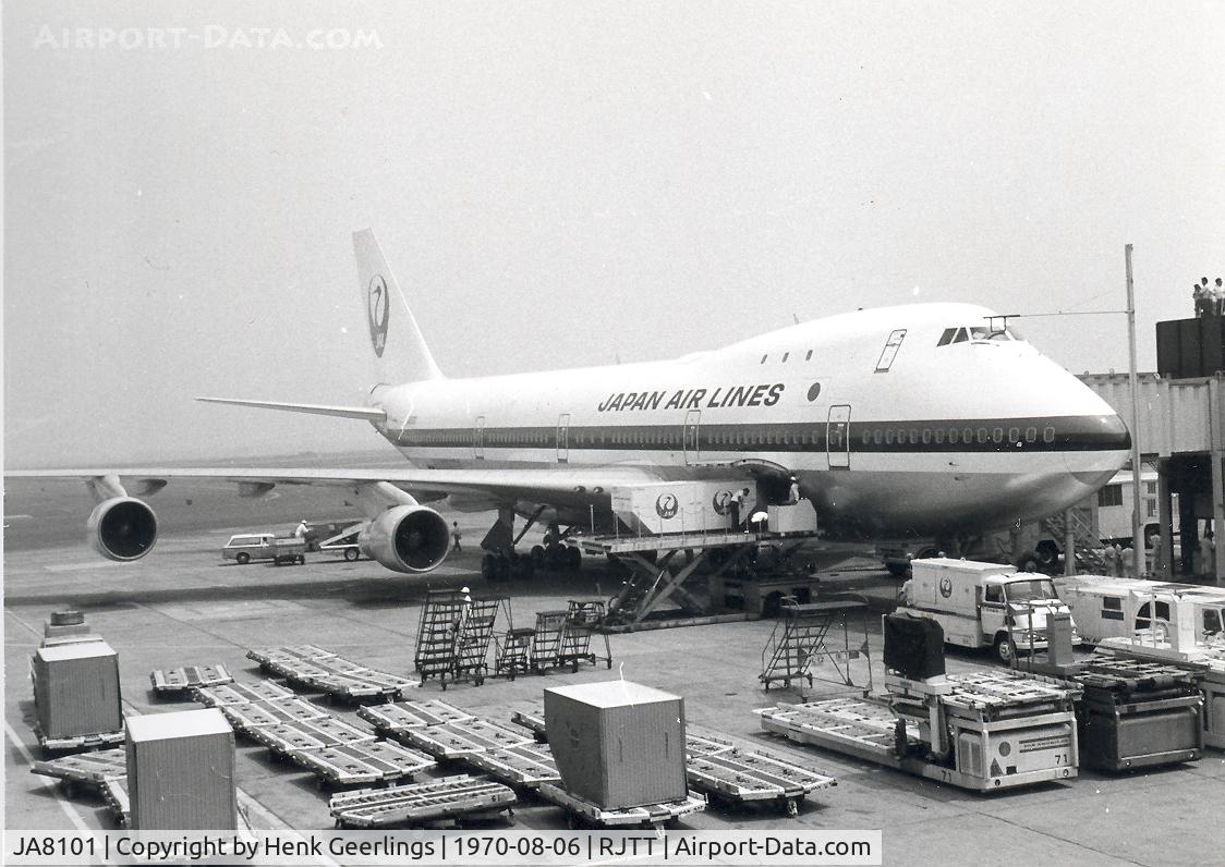 JA8101, 1970 Boeing 747-146 C/N 19725, Japan Air Lines , B747-146 ready for deoarture to Honolulu. 1970