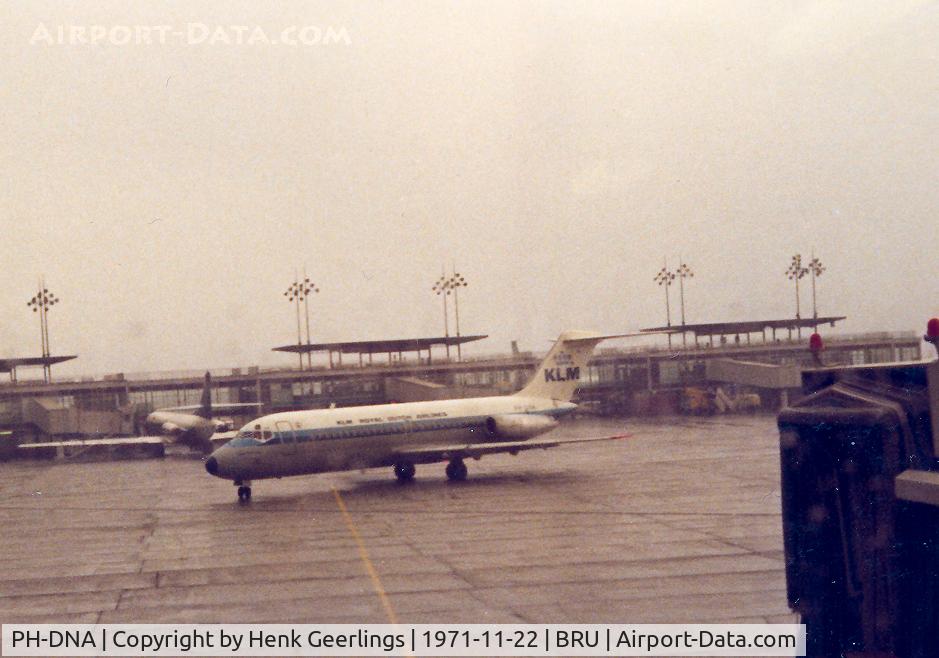 PH-DNA, 1966 Douglas DC-9-15 C/N 45718, KLM , arrival at Zaventem , Brussel from Schiphol