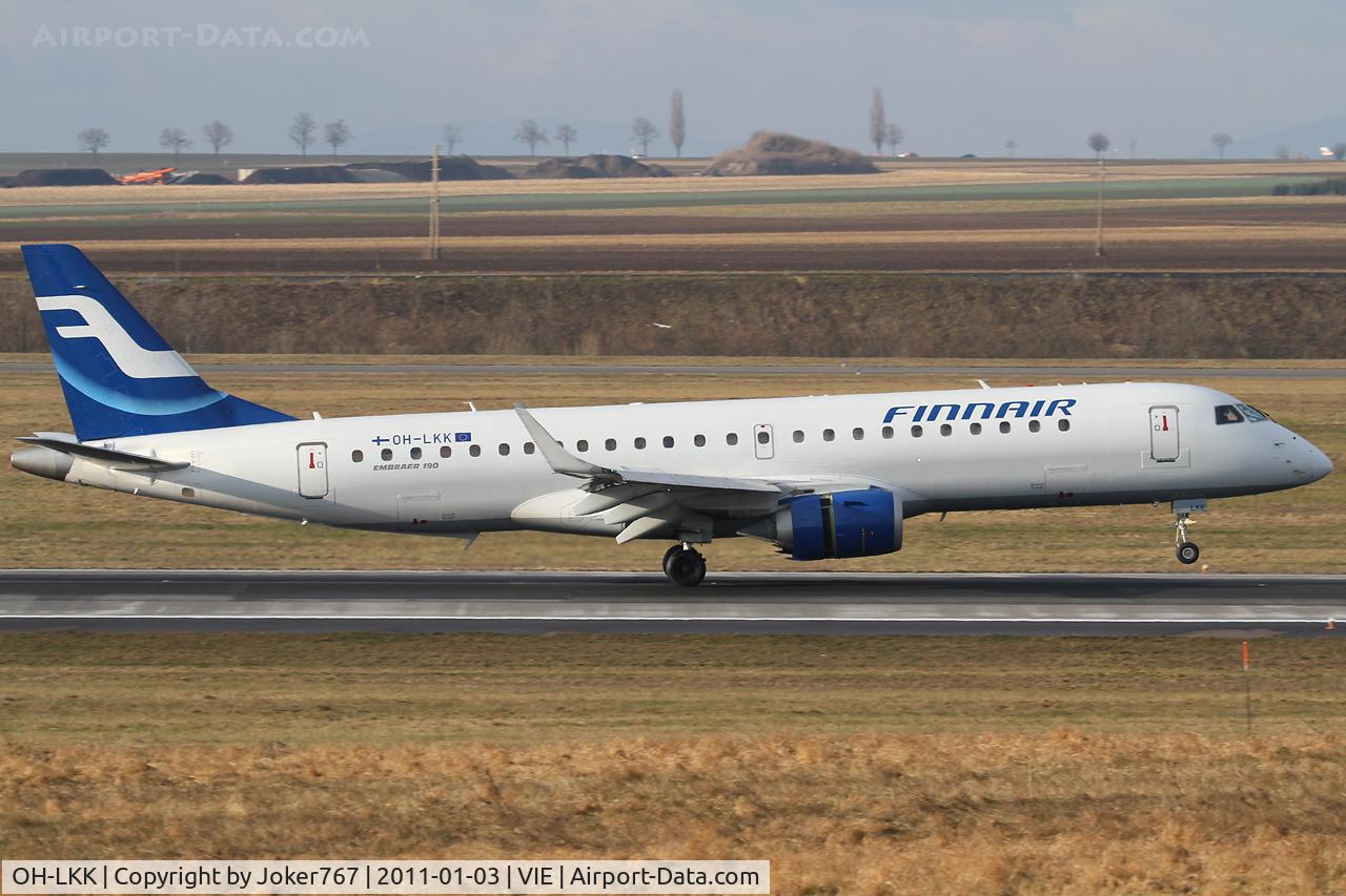 OH-LKK, 2007 Embraer 190LR (ERJ-190-100LR) C/N 19000127, Finnair