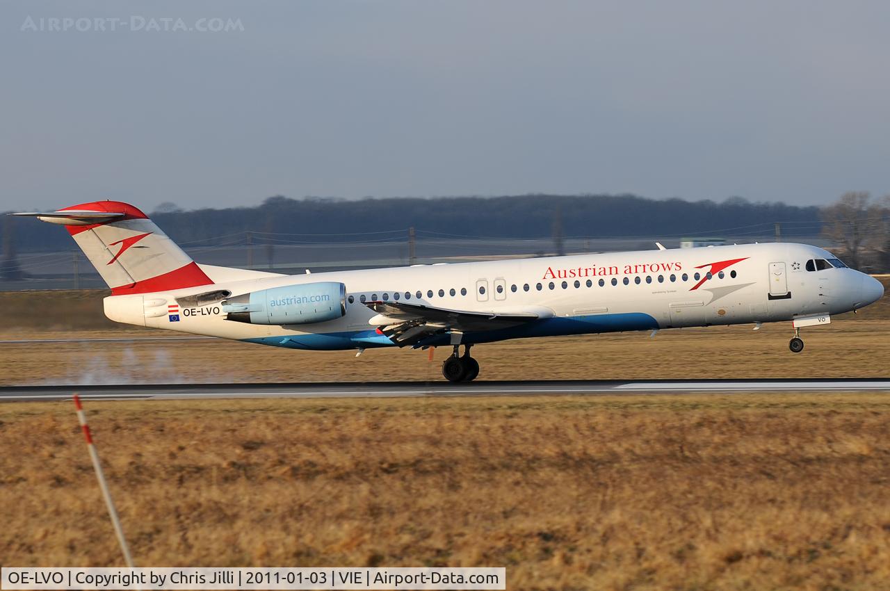 OE-LVO, 1993 Fokker 100 (F-28-0100) C/N 11460, AUA