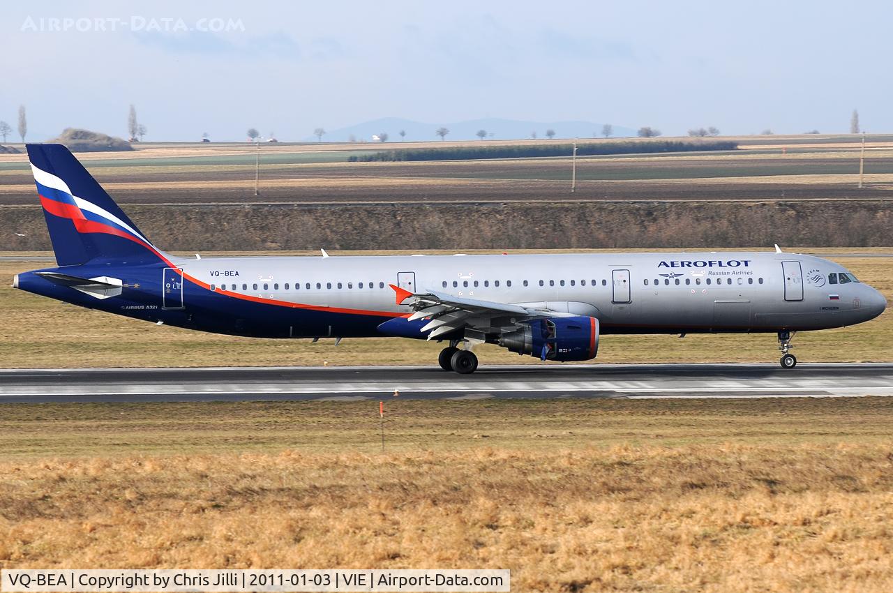 VQ-BEA, 2009 Airbus A321-211 C/N 4058, AFL