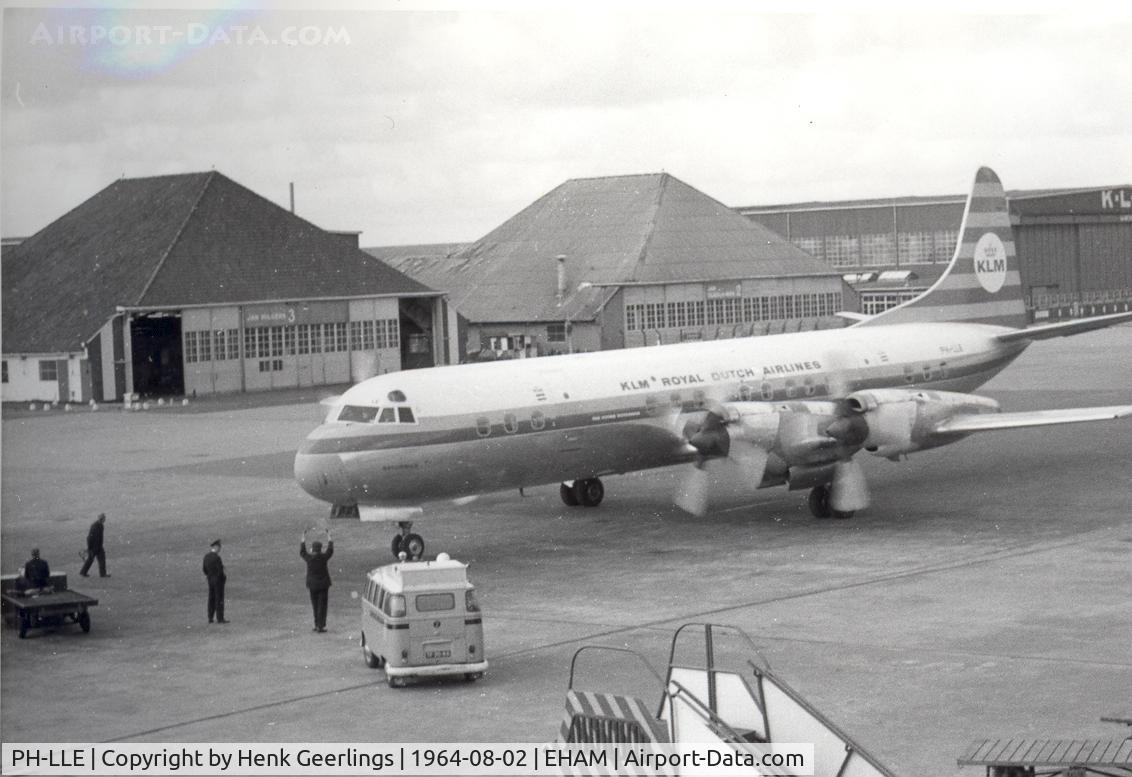 PH-LLE, 1960 Lockheed L-188C Electra C/N 2012, KLM , Lockheed Electra at Schiphol , 1964
