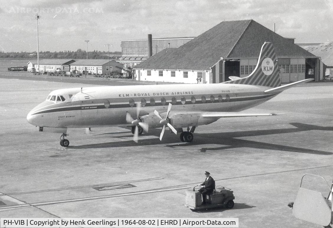 PH-VIB, 1957 Vickers Viscount 803 C/N 173, KLM Viscount V803 at Rotterdam