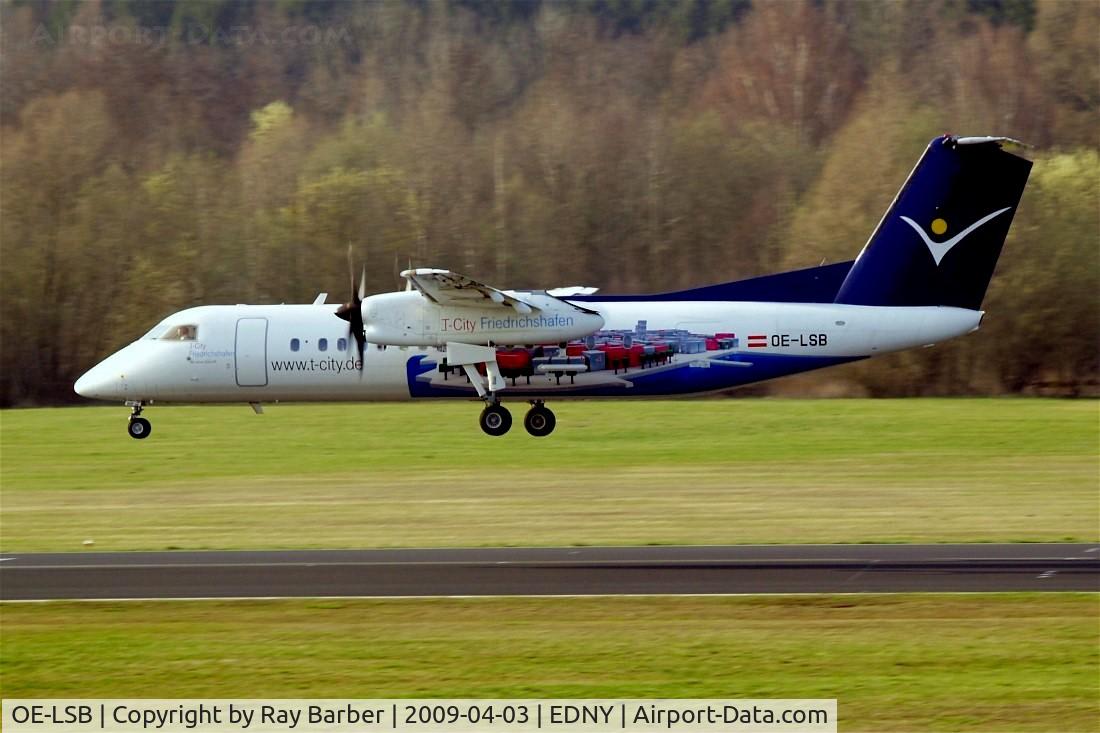 OE-LSB, 1998 De Havilland Canada DHC-8-314Q Dash 8 C/N 525, DHC-8Q-314 Dash 8 [525] (Intersky) Friedrichshafen~D 03/04/2009