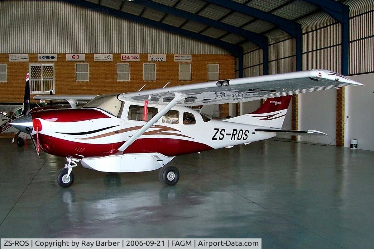 ZS-ROS, 2006 Cessna T206H Turbo Stationair C/N T20608598, Cessna T.206H Stationair TC [T206-08598] Rand~ZS 21/9/2006