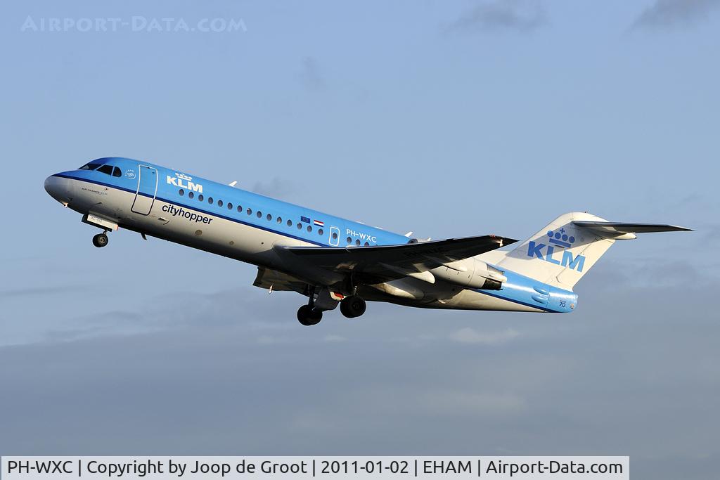 PH-WXC, 1996 Fokker 70 (F-28-0070) C/N 11574, KLM Cityhopper