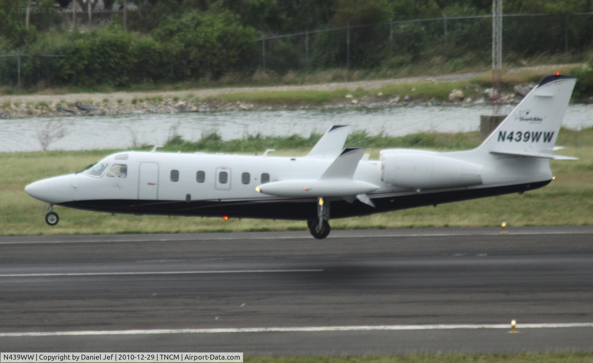 N439WW, 1984 Israel Aircraft Industries 1124A Westwind 2 C/N 439, N439WW landing at TNCM