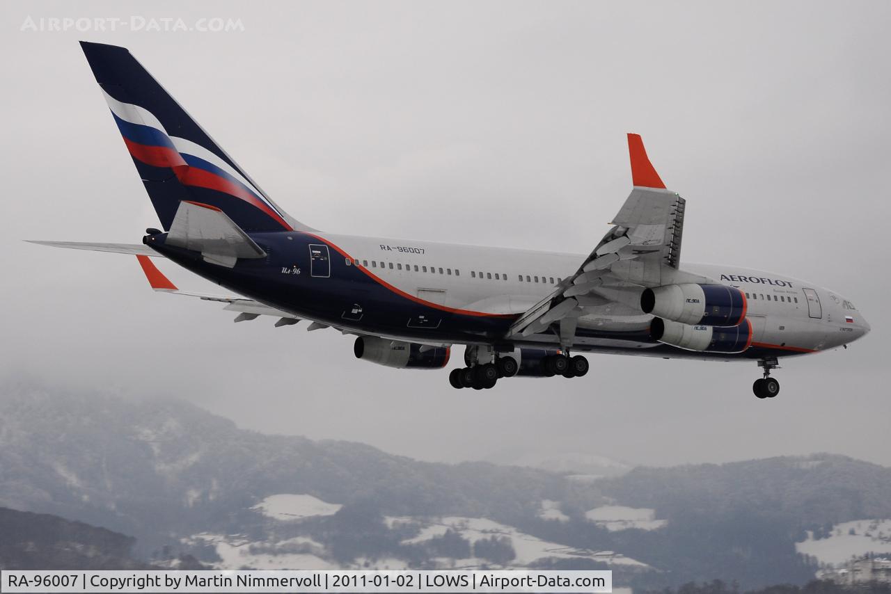 RA-96007, 1992 Ilyushin Il-96-300 C/N 74393201004, Aeroflot