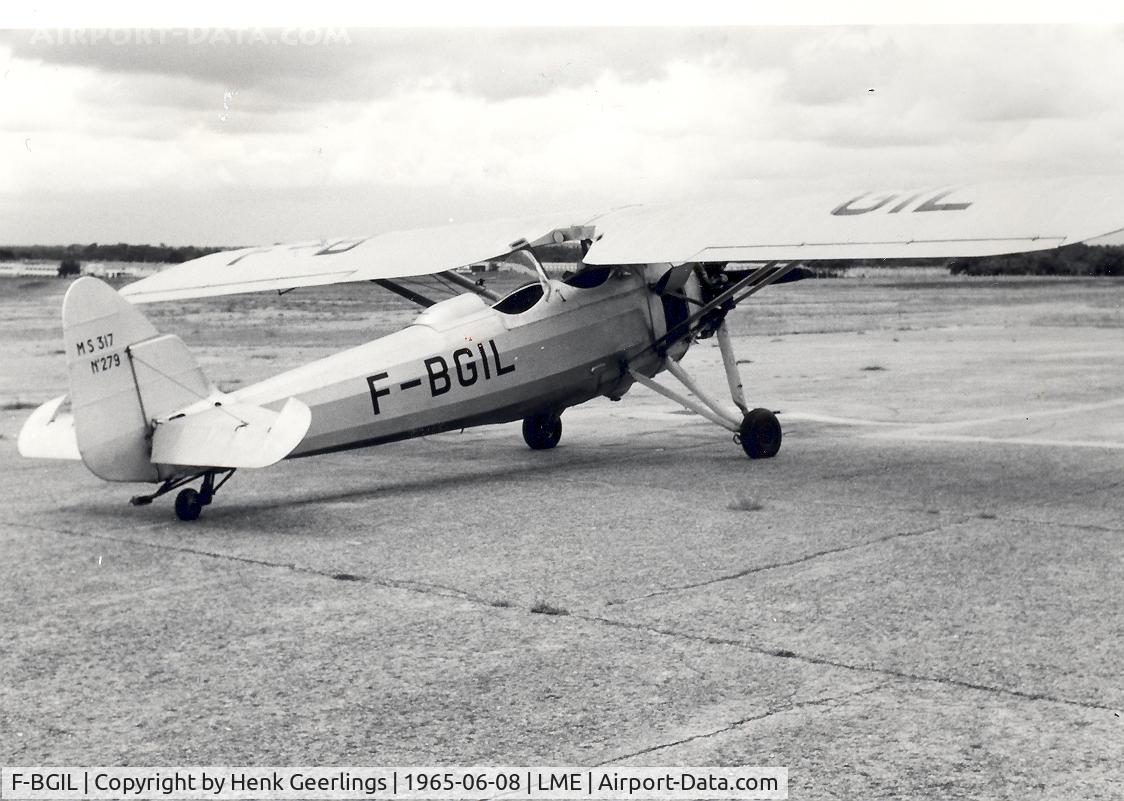 F-BGIL, Morane-Saulnier MS.317 C/N 6533, Le Mans Aerodrome , 08 jun 1965