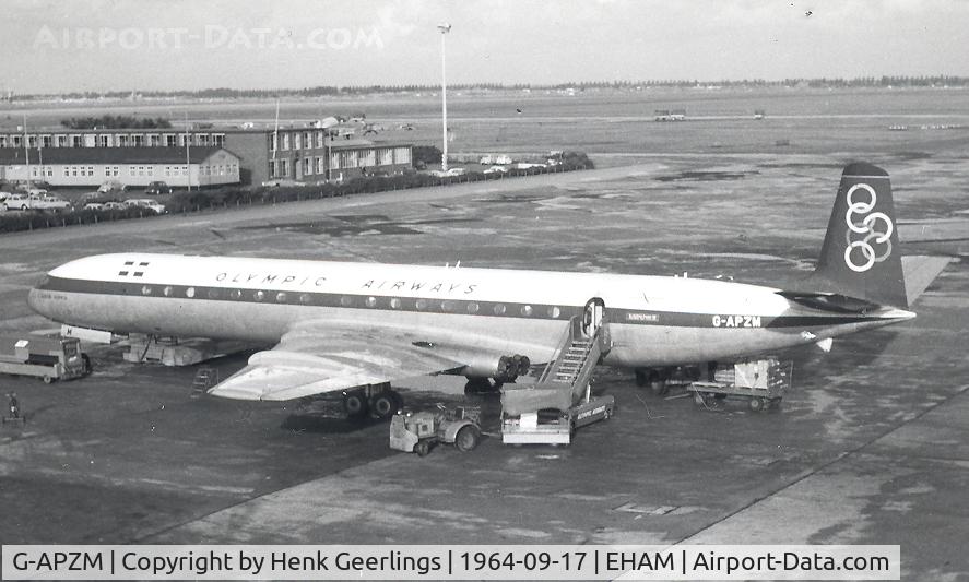 G-APZM, 1960 De Havilland DH.106 Comet 4B C/N 6440, Operated by Olympic Airways. Flight to Athens