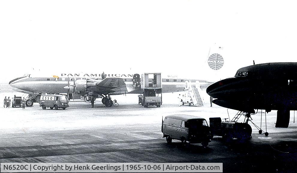 N6520C, 1952 Douglas DC-6B C/N 43520, Berlin - Tempelhof Airport , 1965